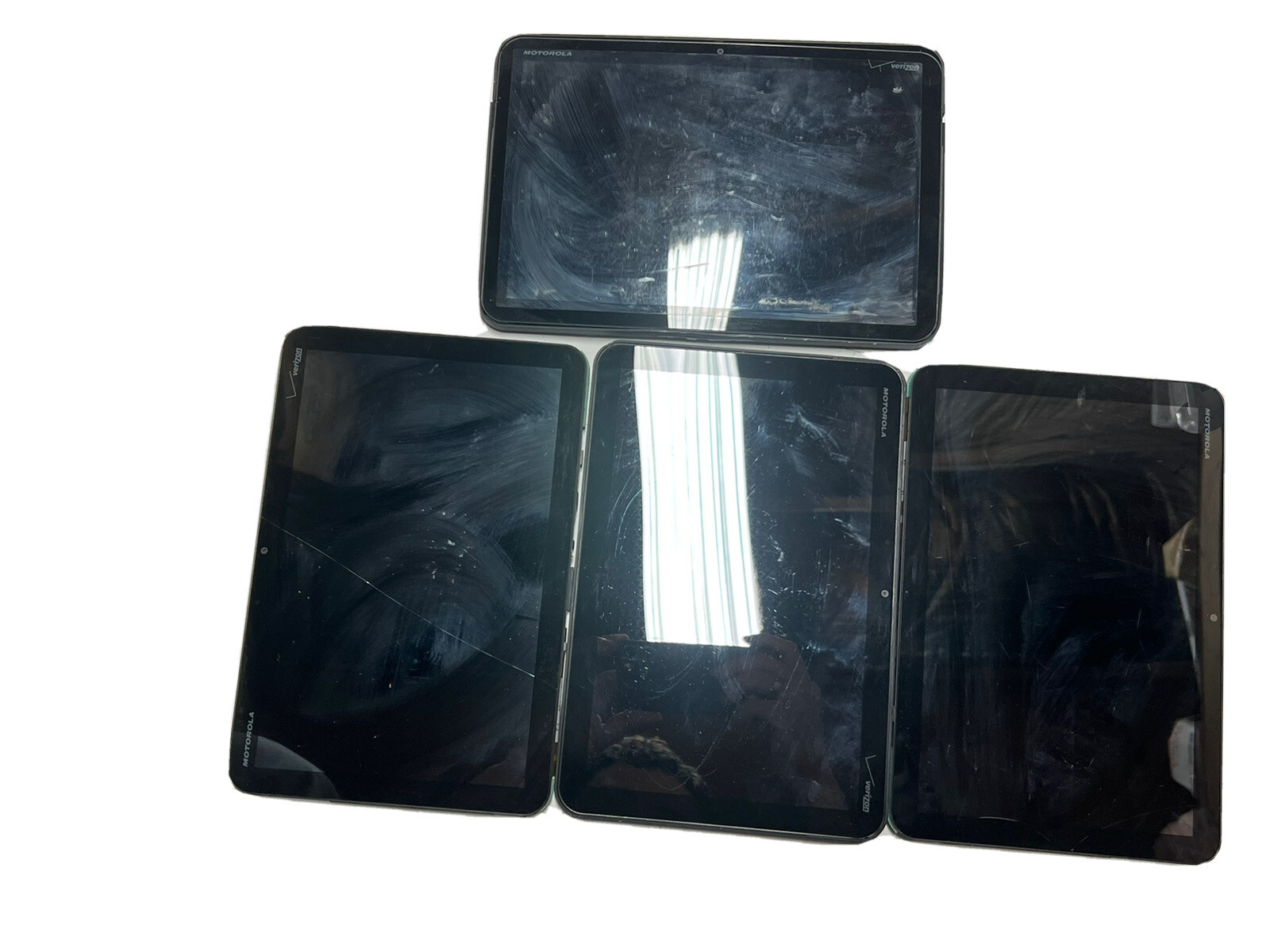 Lot Of 4 Motorola XOOM MZ600 Android Tablet Black Wi-Fi Only Verizon FOR REPAIR