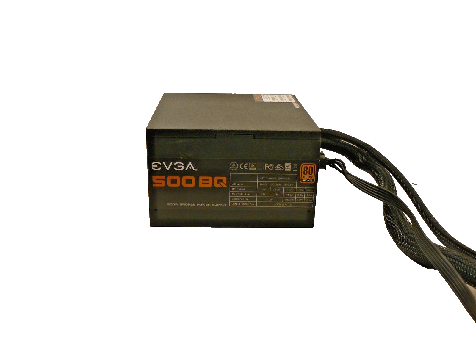 EVGA 500B 80Plus 500W 100-B1-0500 Bronze Desktop Power Supply