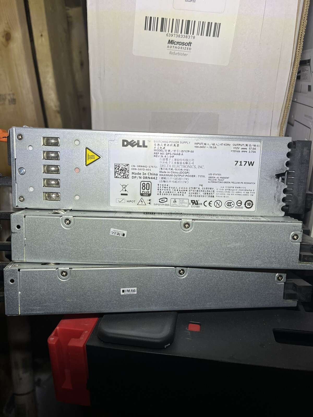 Dell 0RN442 D717P-S0 717-Watts Power Supply 0RN442 for Poweredge R610