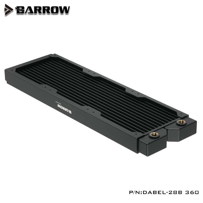 Barrow Black Dabel 360mm Red Copper Radiator High Performance DABEL-28B 120mm x3