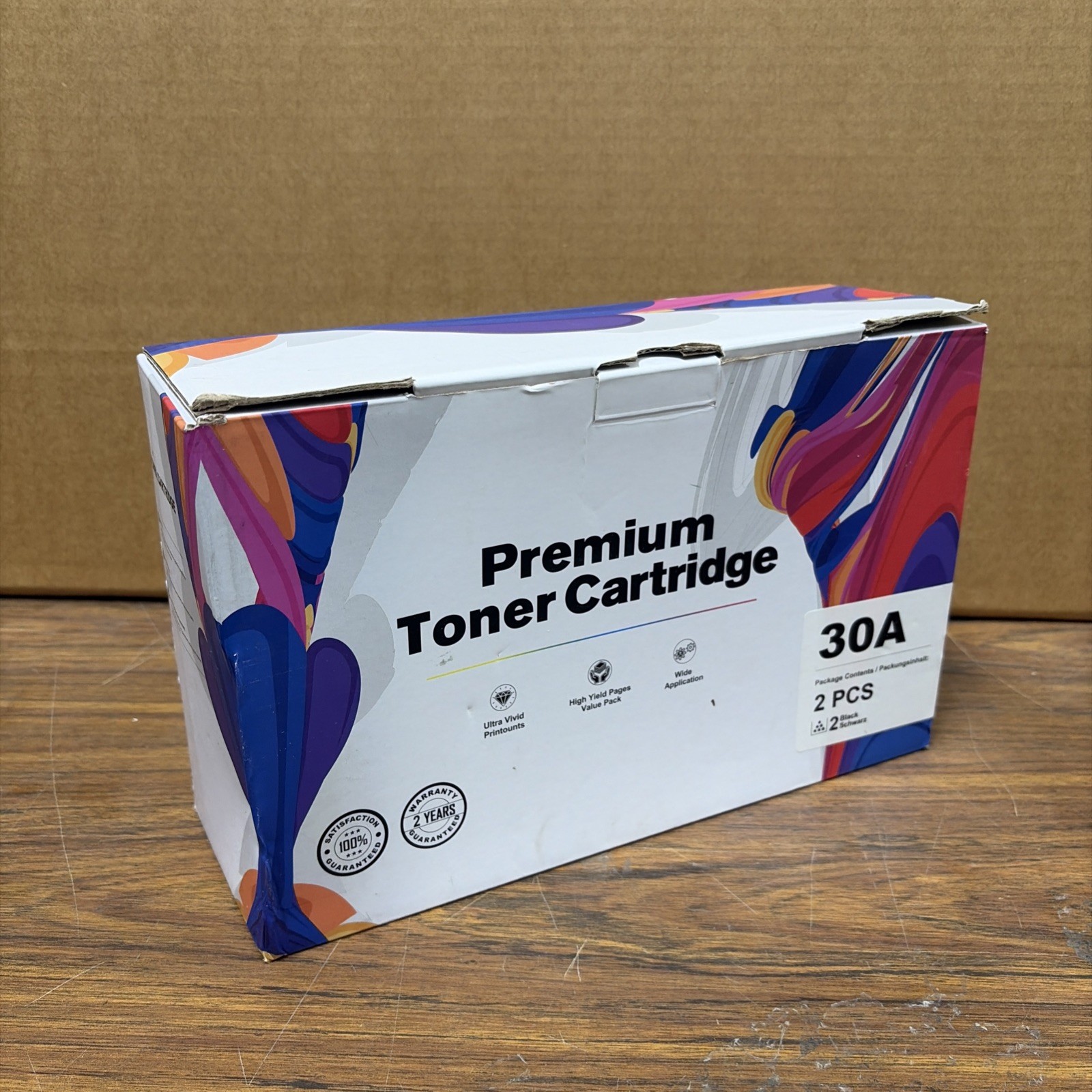 2 PCS Uniwork Premium Toner Cartridge 30A - For HP 30A CF230A