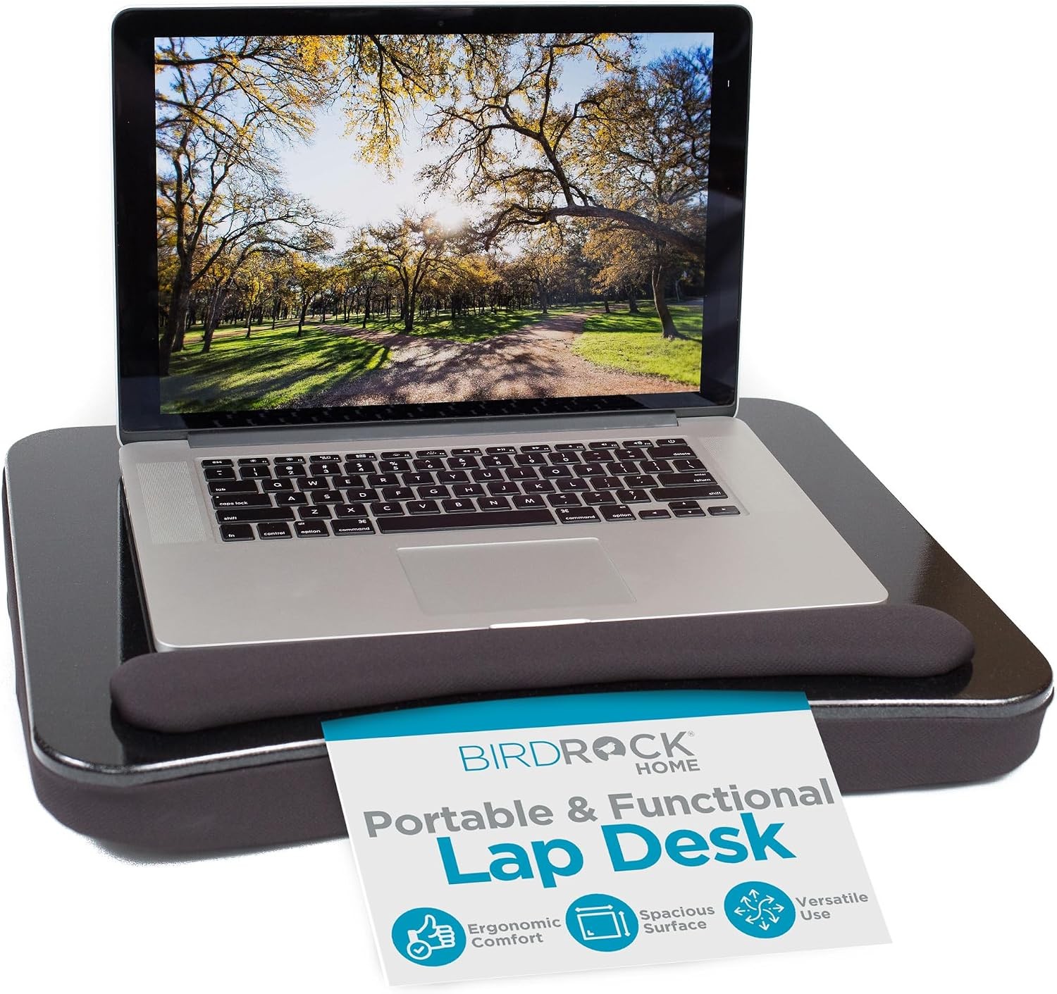 Lap Desk w/Memory Foam Cushion - Large Surface for Crafts, Reading - for