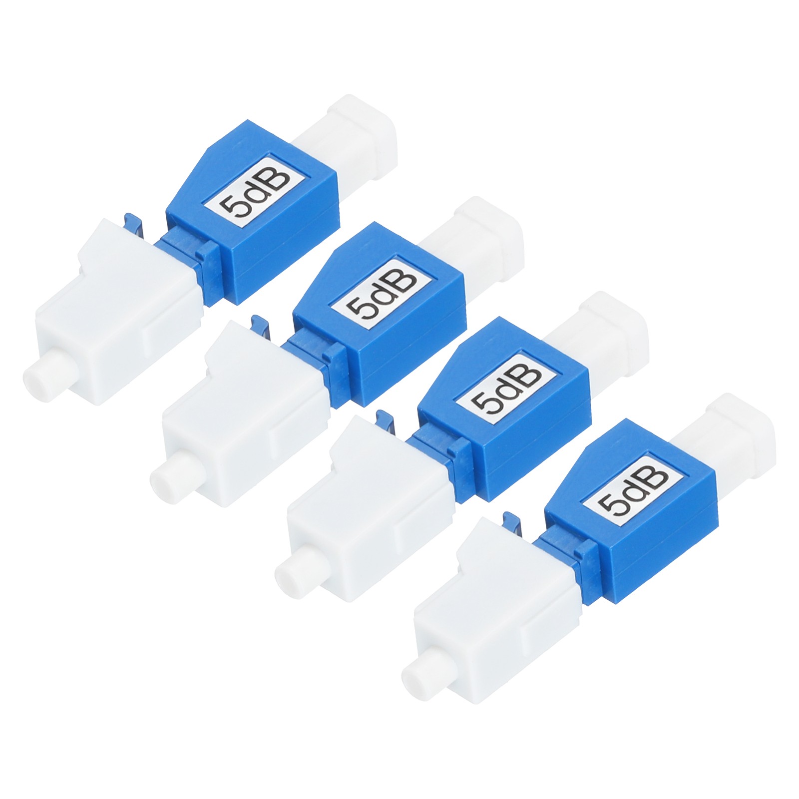 4PCS 5dB LC/UPC Fiber Attenuator, Mode Fixed Fiber Optic Attenuator