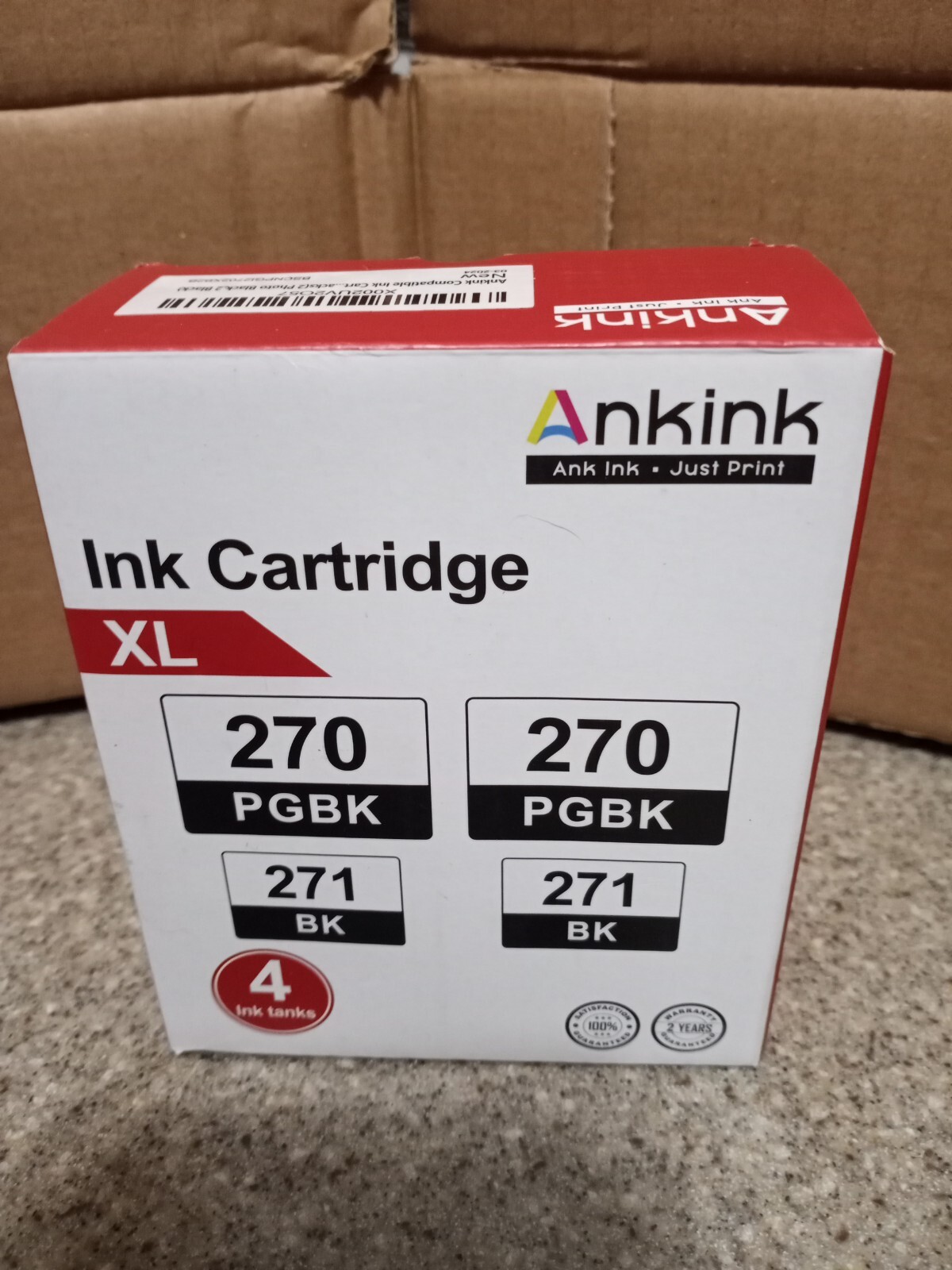 Ankink Ink Cartridge XL - Black 4 tanks 2 PHOTO BLACK / 2  BLACK