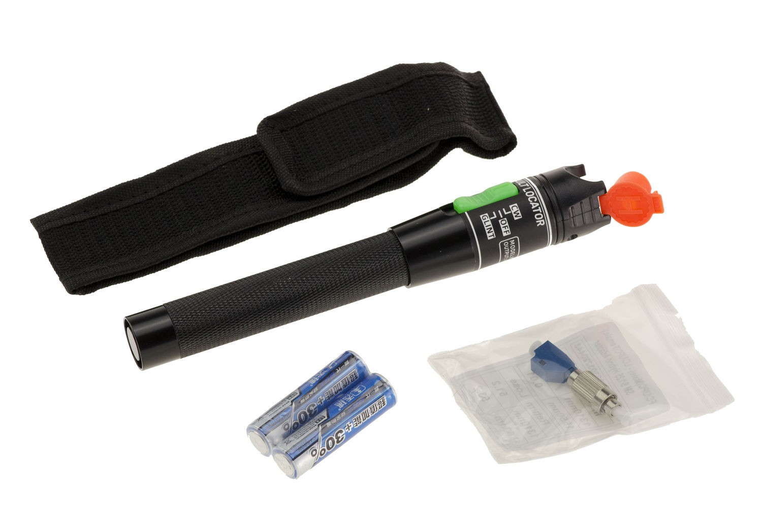 Visual Fault Locator VFL 30mW 30km Fiber Optic Tester + FC LC Adapter