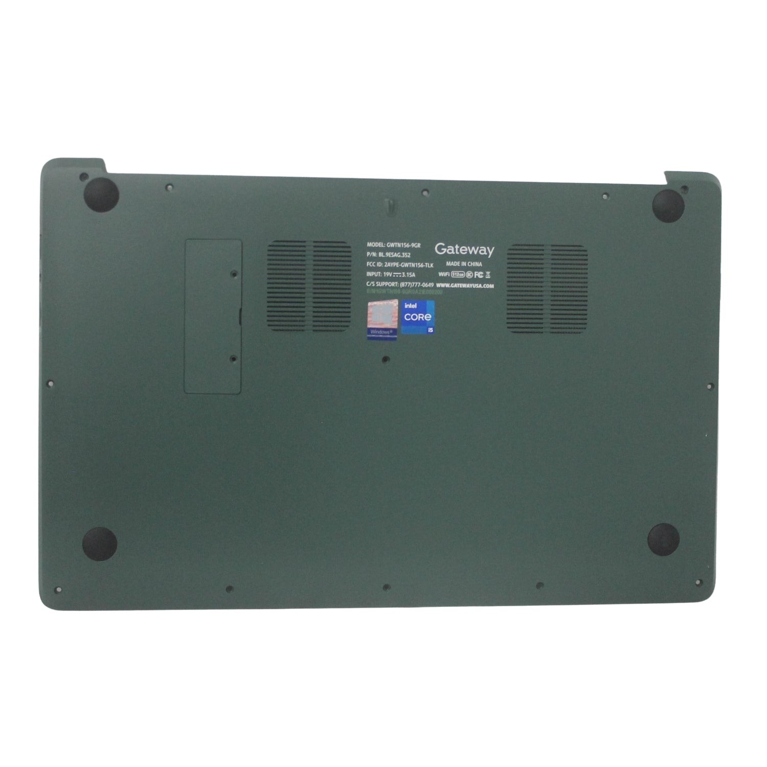 GWTN156-9GR-BASE Gateway Bottom Base Cover Green Gwtn156-9Gr "GRADE A"