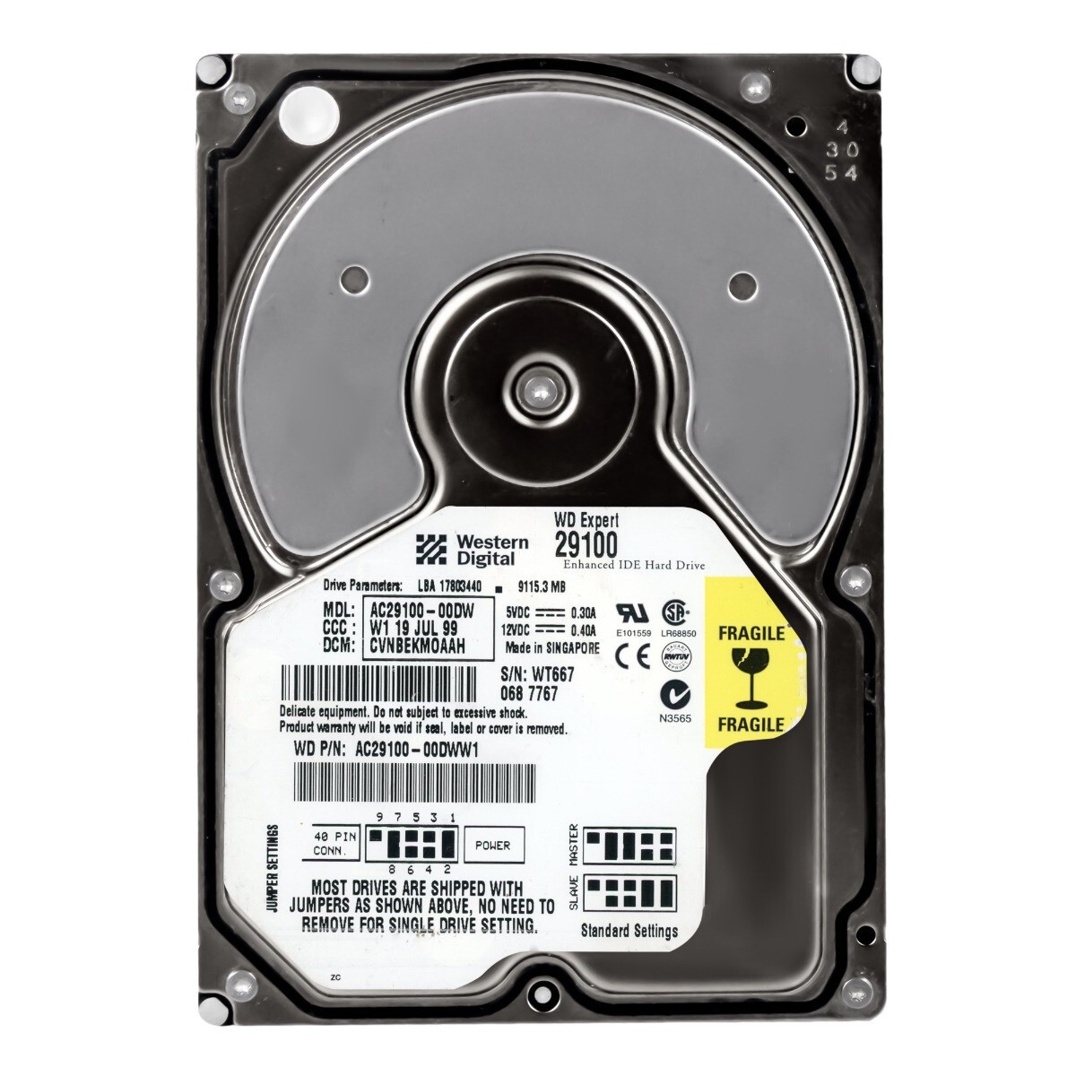 WD EXPERT 29100 9.1GB 7.2K 2MB ATA 3.5'' AC29100