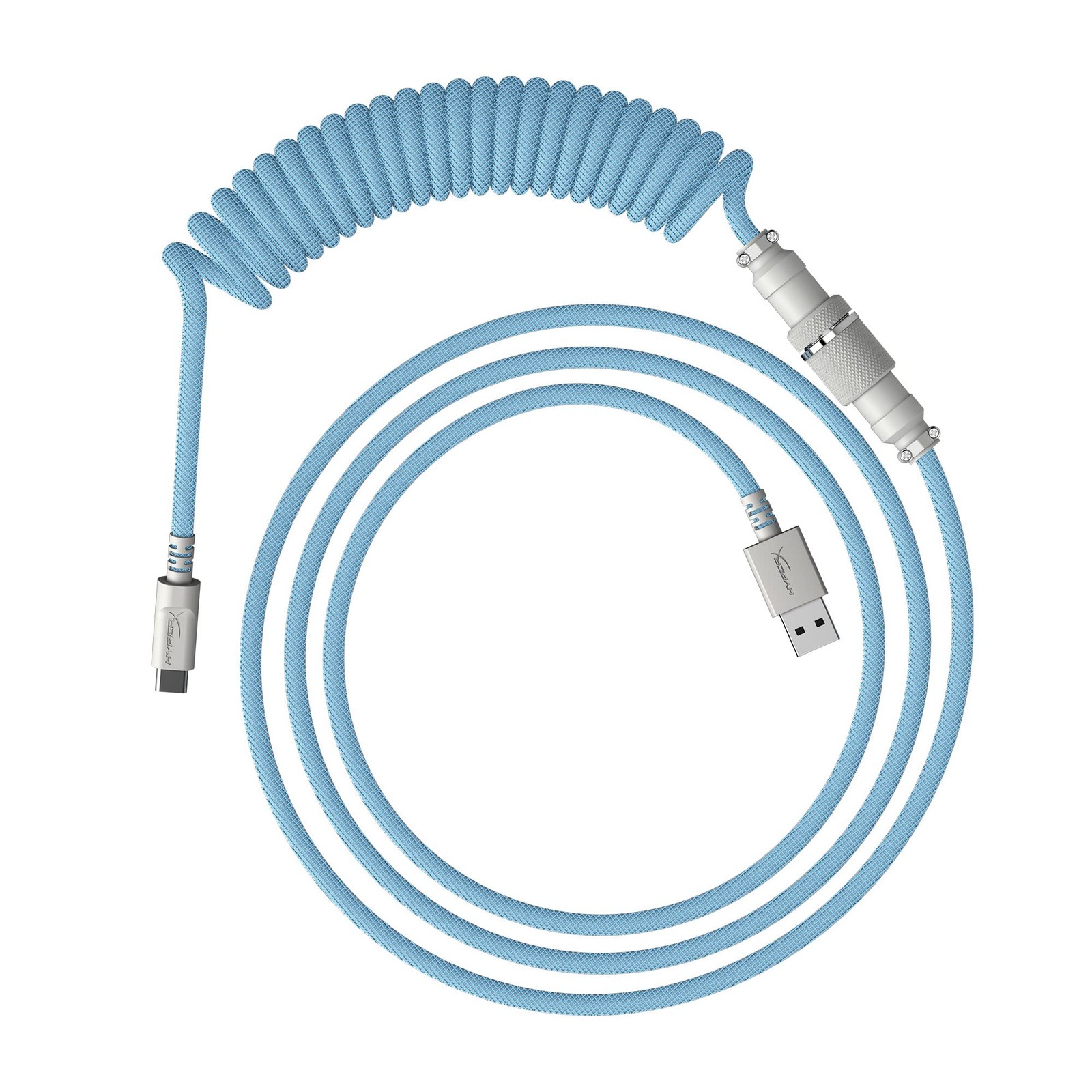 HyperX Coiled Cable USB-C Light Blue/White 6J680AA Japan Import
