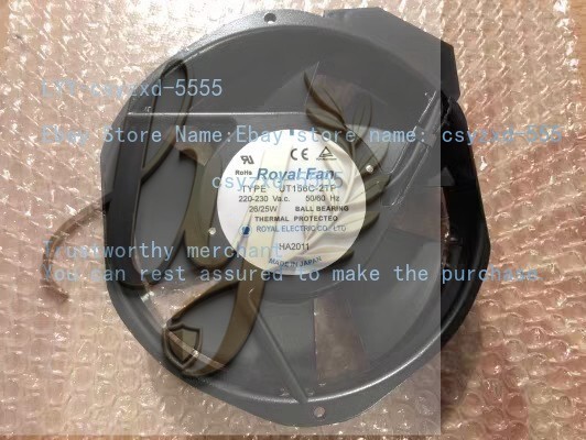 ROYAL FAN TYPE UT156C-2TP 220-230V 26-29W Metal Cooling Fan