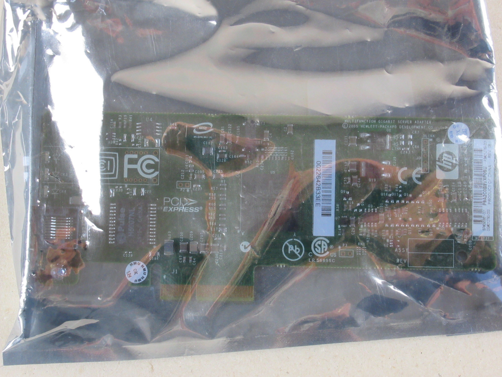 NEW New HP NC373T Single Port PCI-E Gigabit Network Card 394791-B21, 395861-001