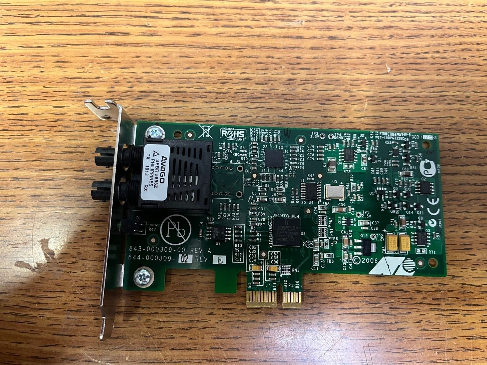 Lot of 6 Allied Telesis Fast Ethernet Fiber NIC Card  100FX/SC PCIe AT-2711FX/ST