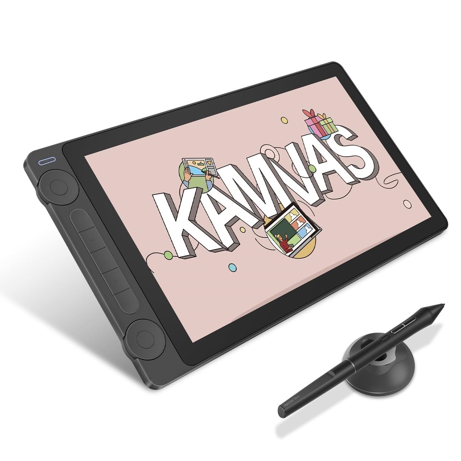 HUION Kamvas 13 (Gen 3) 13.3" Drawing Tablet Pen Display PenTech 4.0 Black Stand