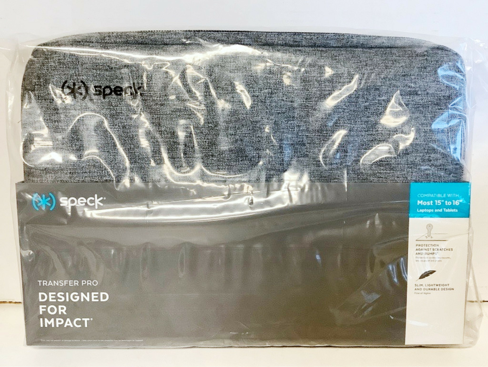 NEW Speck Universal Transfer Pro Sleeve for 15"-16" Laptop Thunder Gray Stellar