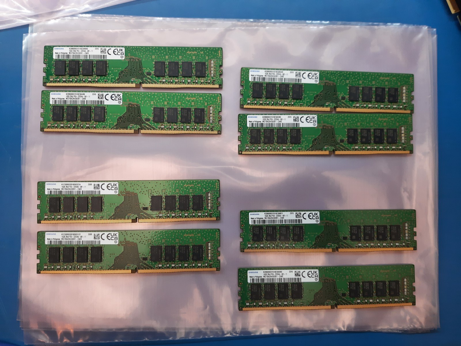 SAMSUNG 32GB (2x16GB) DDR4 3200 Desktop RAM TESTED WORKING M378A2K43EB1-CWE