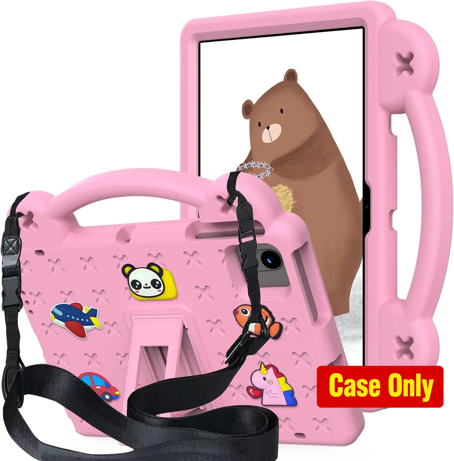 Case for Revvl Tab 2 10.1 inch 2025, Kids EVA Cover with Strap Stand Handle
