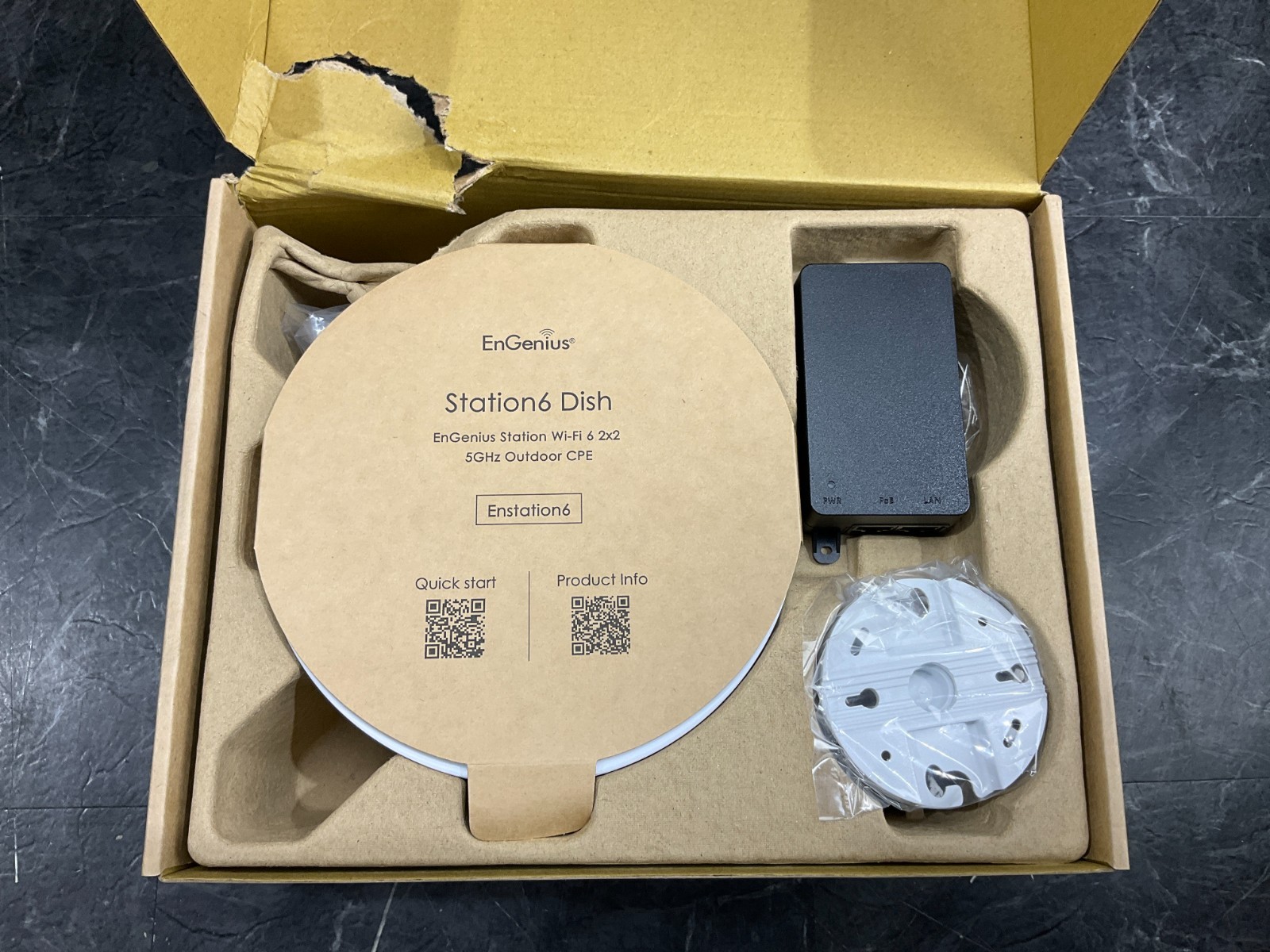 EnGenius EnStation6 Outdoor Bridge Kit ENSTATION6 KIT ✅❤️️✅❤️️ NEW