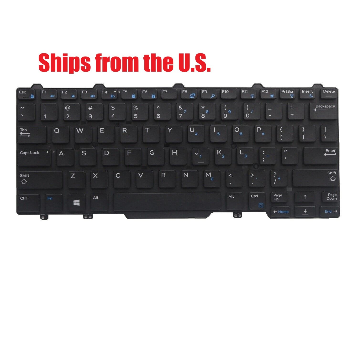 For Dell P47G002 US Keyboard New Original Non-Backlit