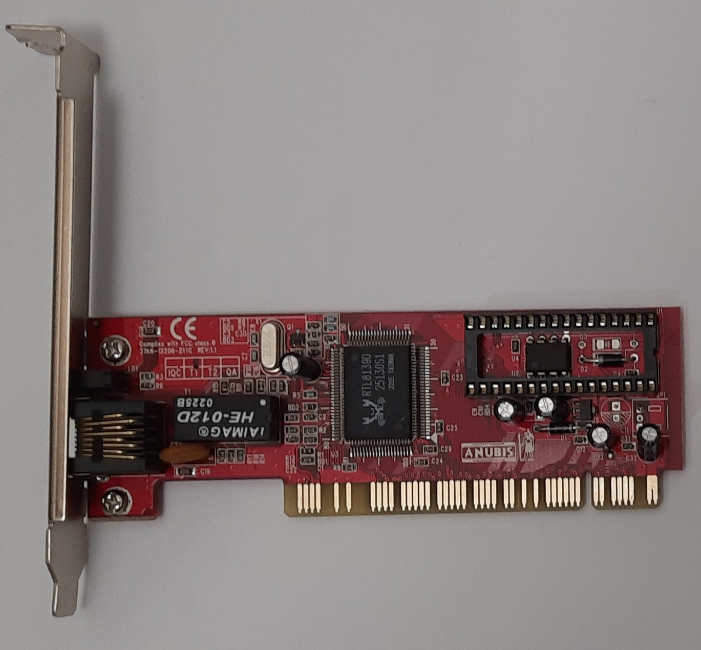 Anubis 37AN-12200-211C PCI Network Card (Realtek RTL8139D, RJ45, Retro, 2002)