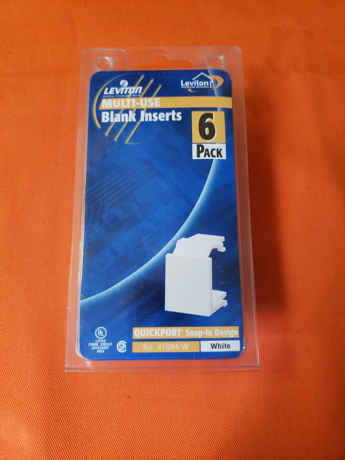  Leviton White Quickport Blank  Inserts
