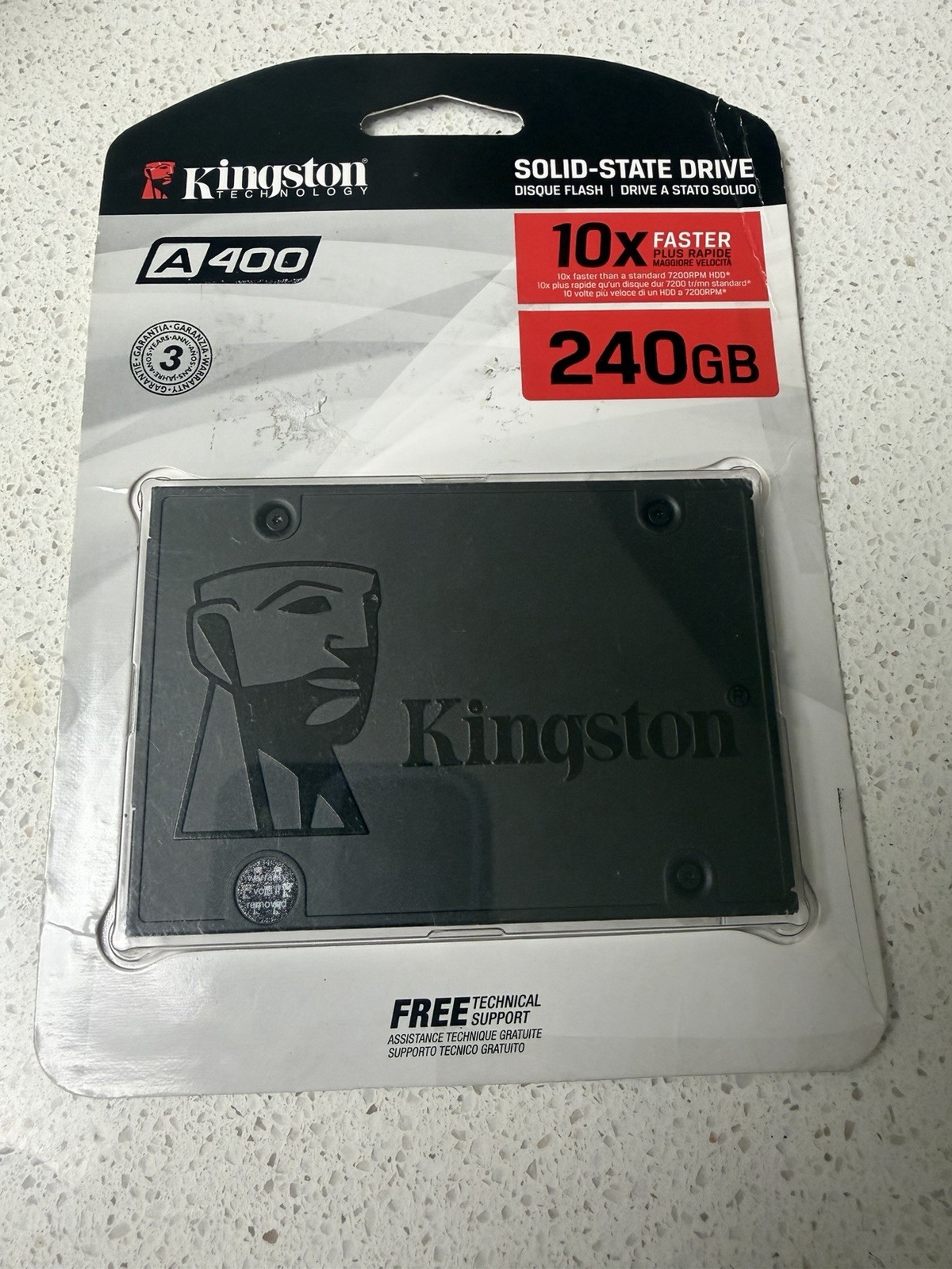 Kingston A400 240GB 2.5” SATA III Internal SSD SA400S37/240G Open Box Tested
