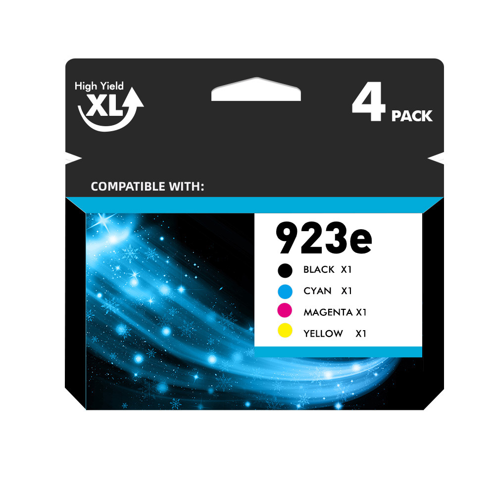 4PK High Page 923 923e Ink Cartridges Compatible with HP OfficeJet Pro 8120 9130