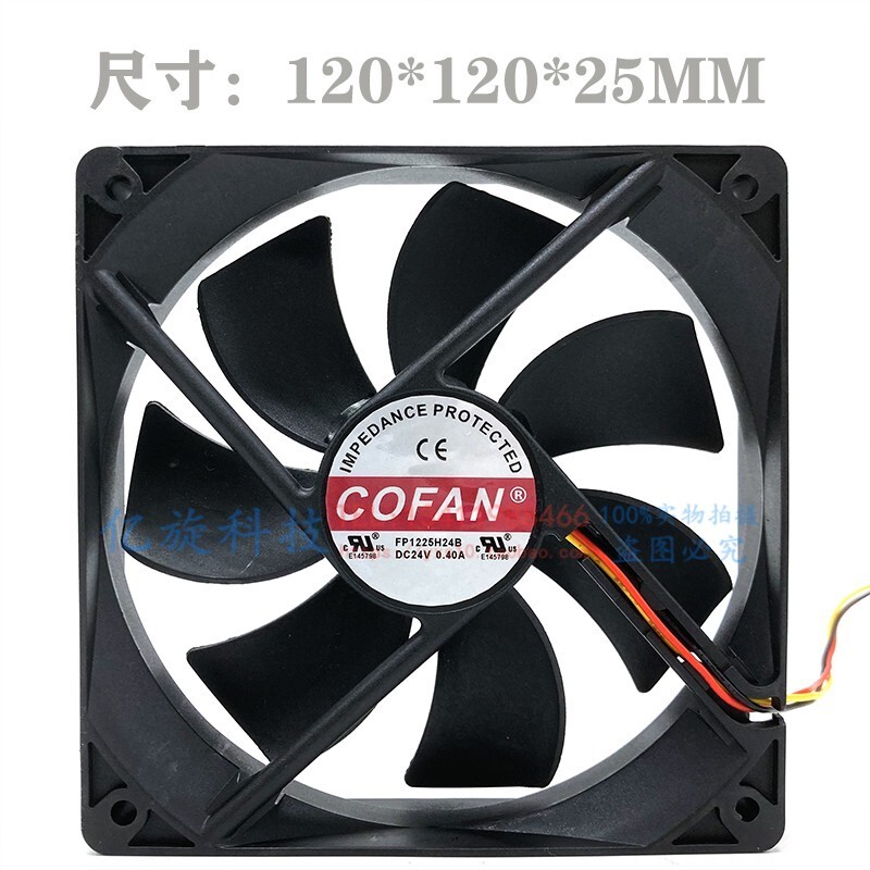 1X  3-wire converter cooling fan FP1225H24B 24V 0.40A 12CM 