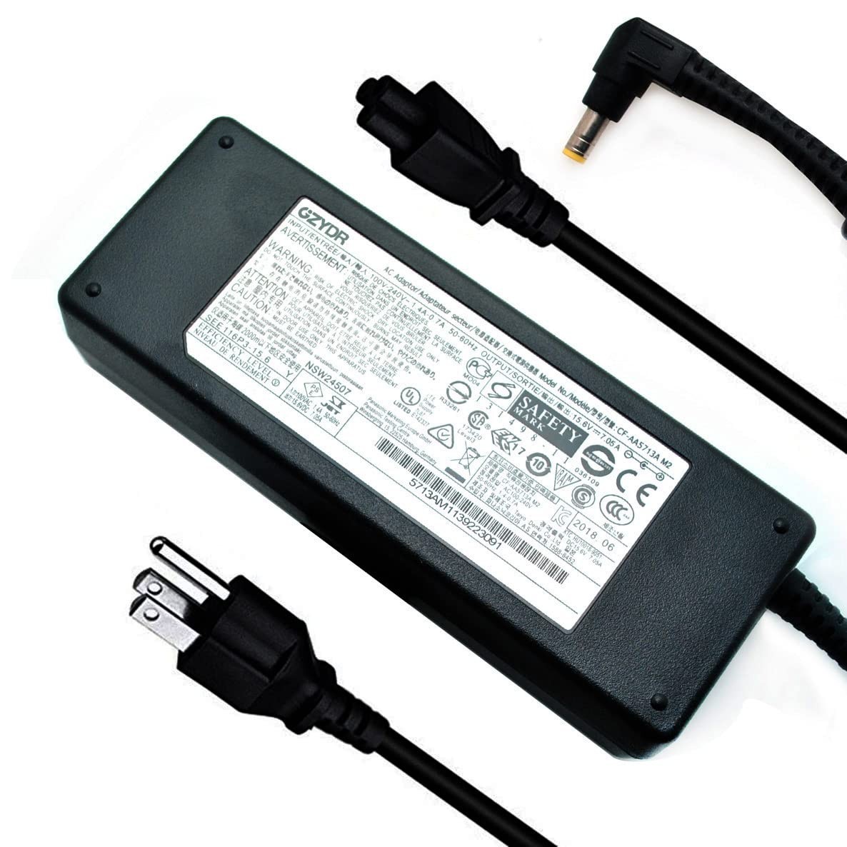 15.6V 7.05A 110W Laptop AC Adapter Charger for Toughbook CF-31 CF-33 CF-53 CF-52
