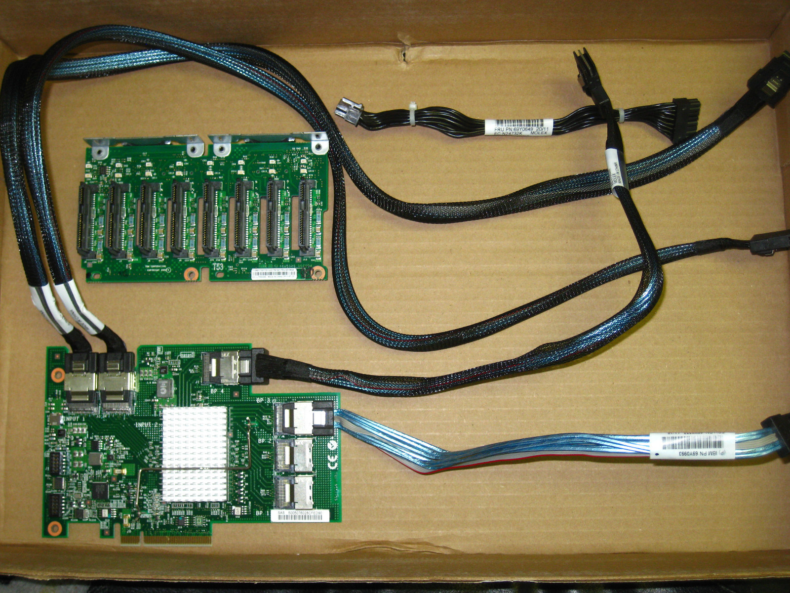 59Y3825- IBM Hotswap SAS/SATA 8 Pack HDD 46M0997+69Y0650+69Y0649+69Y1332+69Y1328