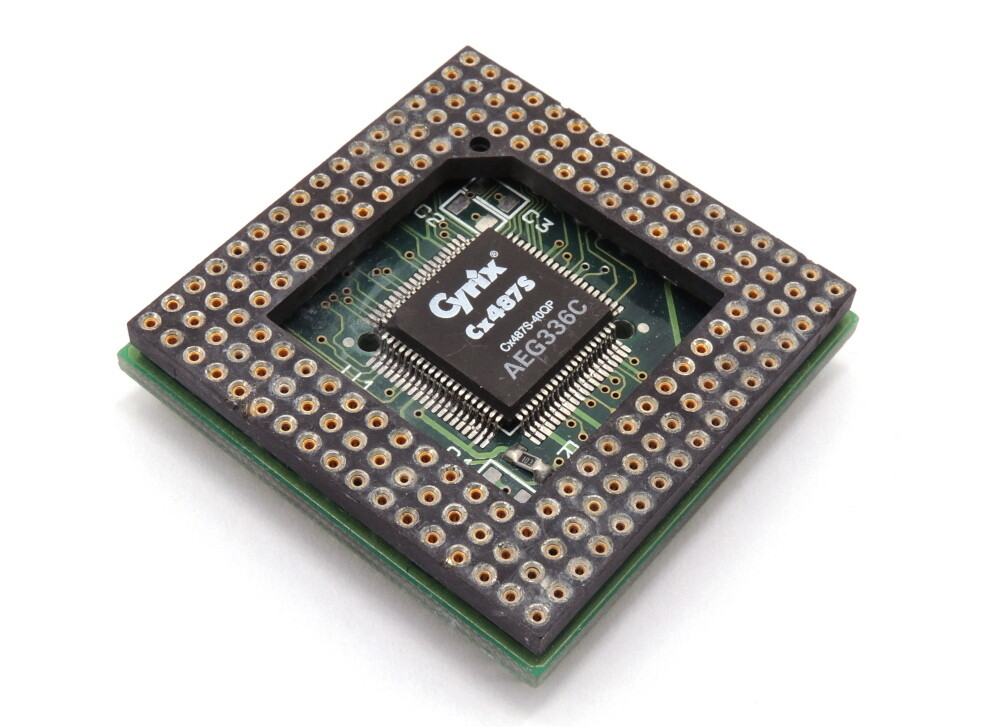 Cyrix Cx487S-40QP FPU FasMath Co-Processor 40MHz PGA-168 FasCache Adapter Rare
