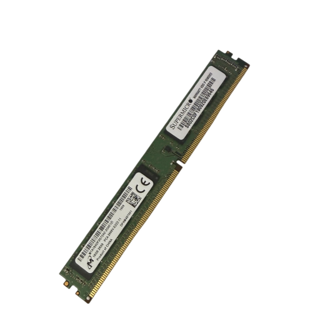 Micron 16GB DDR4-2666 PC4-21300E ECC UDIMM VLP Memory MTA18ADF2G72AZ (2379)