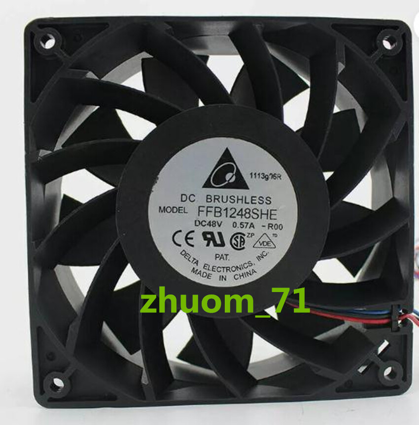 1PC DELTA FFB1248SHE 12038 48V 0.57A cooling fan