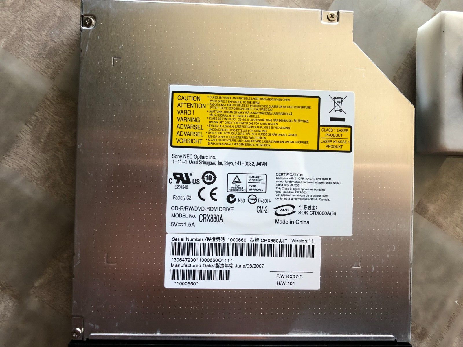 New Sony CRX880A CRX850E CRX830E CRX835E CRX870A CRX890A CDRW/DVD