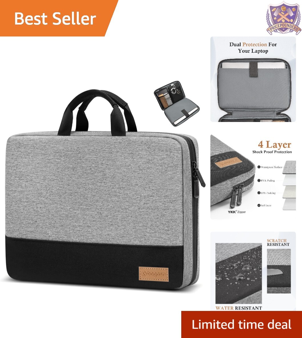 Laptop Sleeve Case, Water Resistant 11-17 Inch with 4 Layer Protection Carryi...