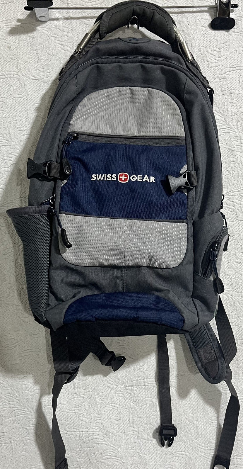 SwissGear 1651 City Pack Backpack Blue Grey Tech School Travel Bag Airflow Clean