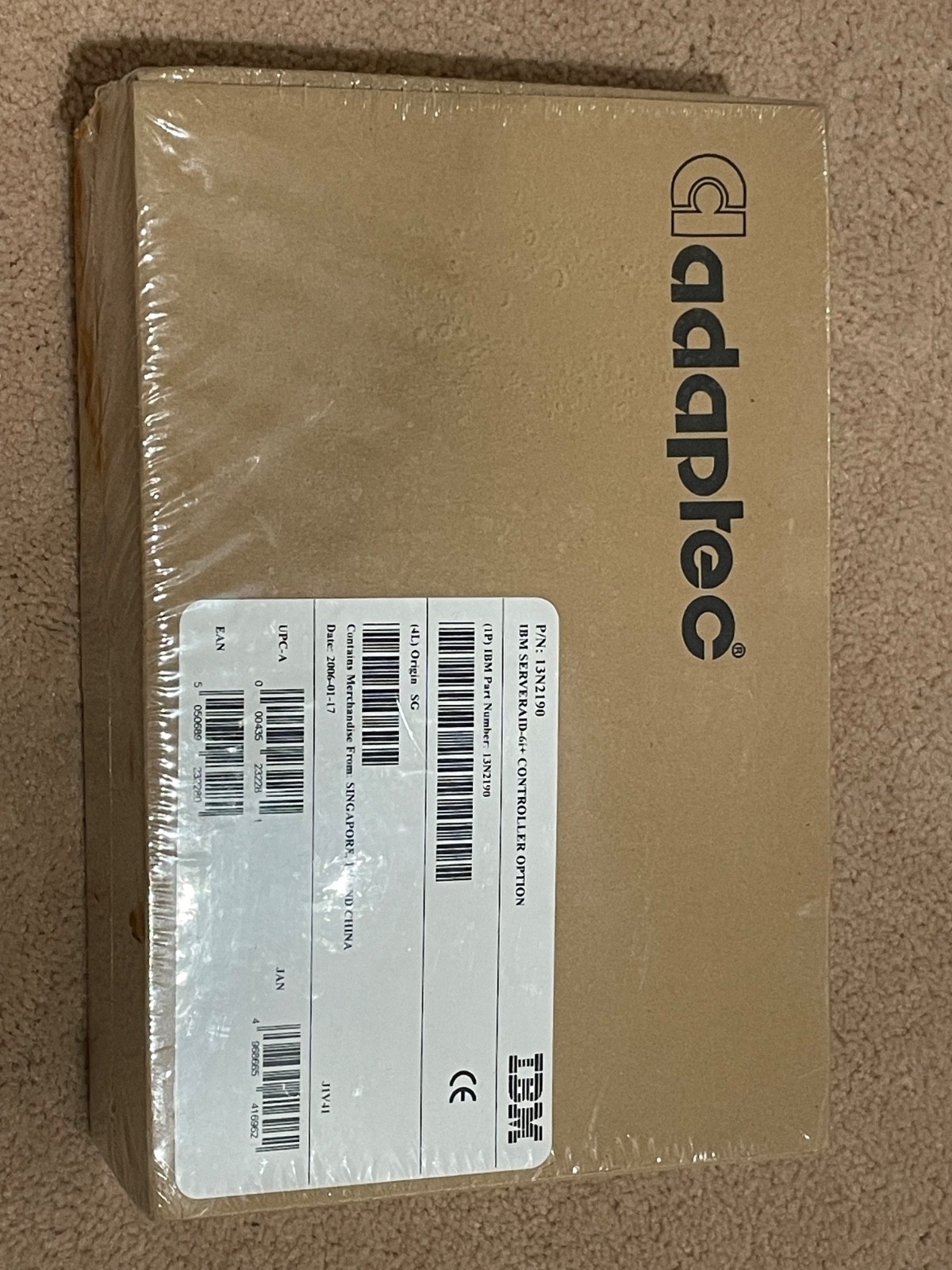 IBM 13N2190 ServeRAID 6i+ Single-Channel Ultra-320 SCSI RAID Controller