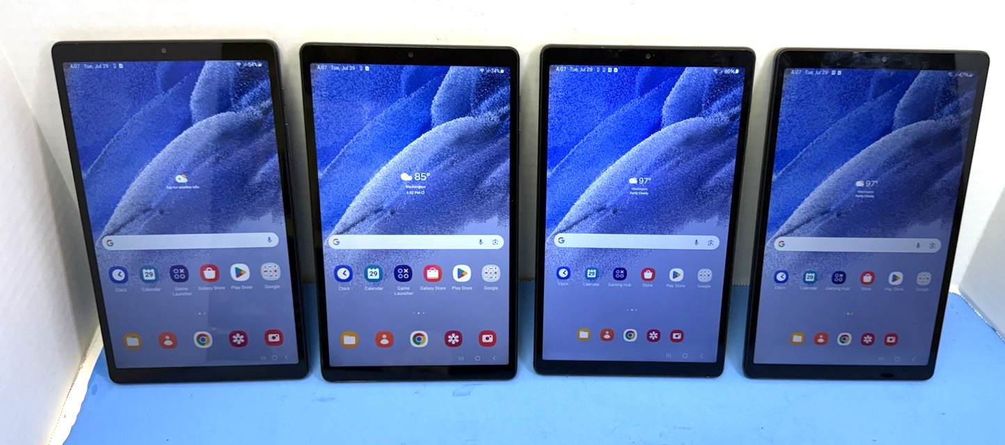 LOT OF 4 Samsung Galaxy Tab A7 Lite SM-T227U 32GB Wi-Fi + 4G Verizon
