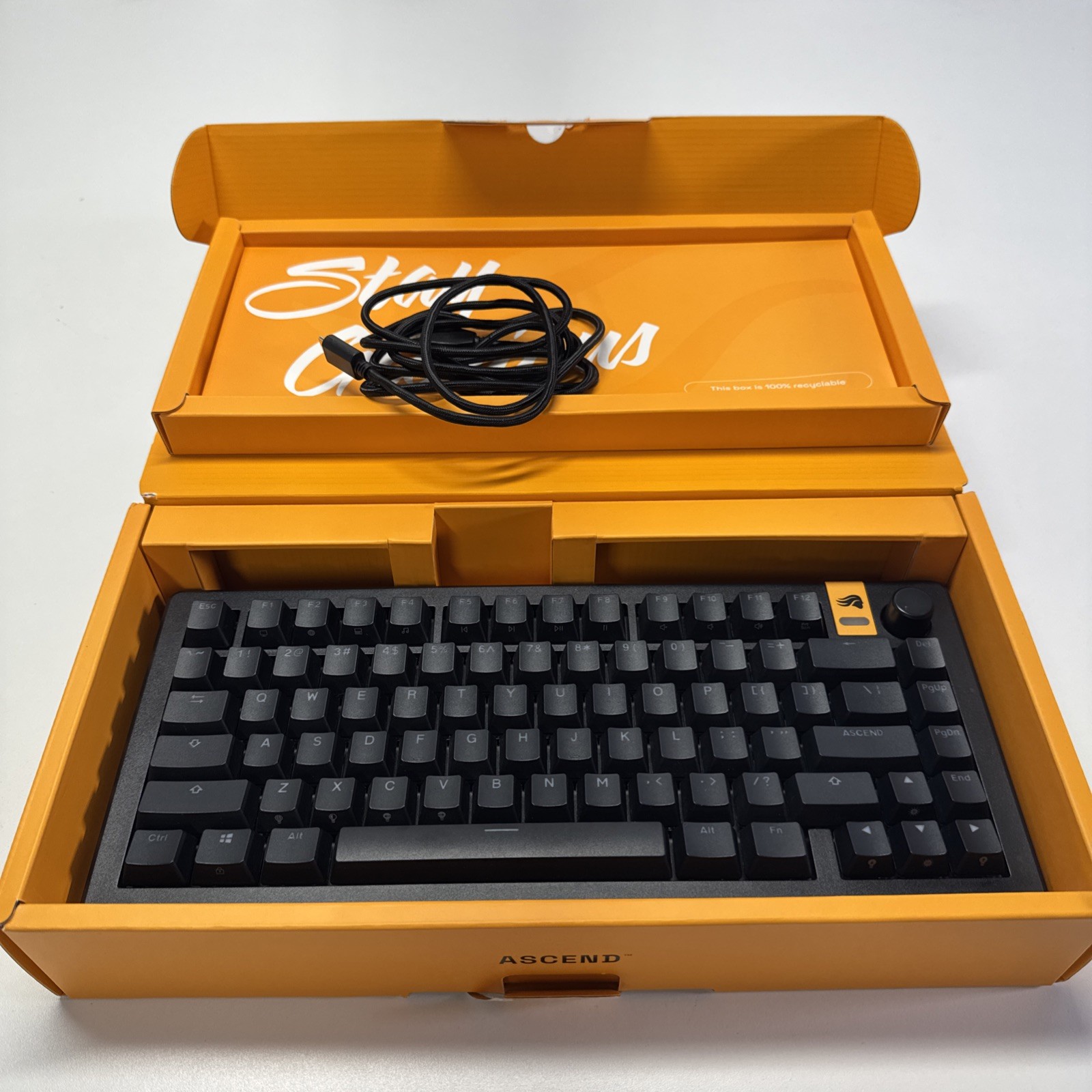 Glorious GMMK 3 PRO HE 75% Wireless Hall Effect Gaming Keyboard Black Open Box