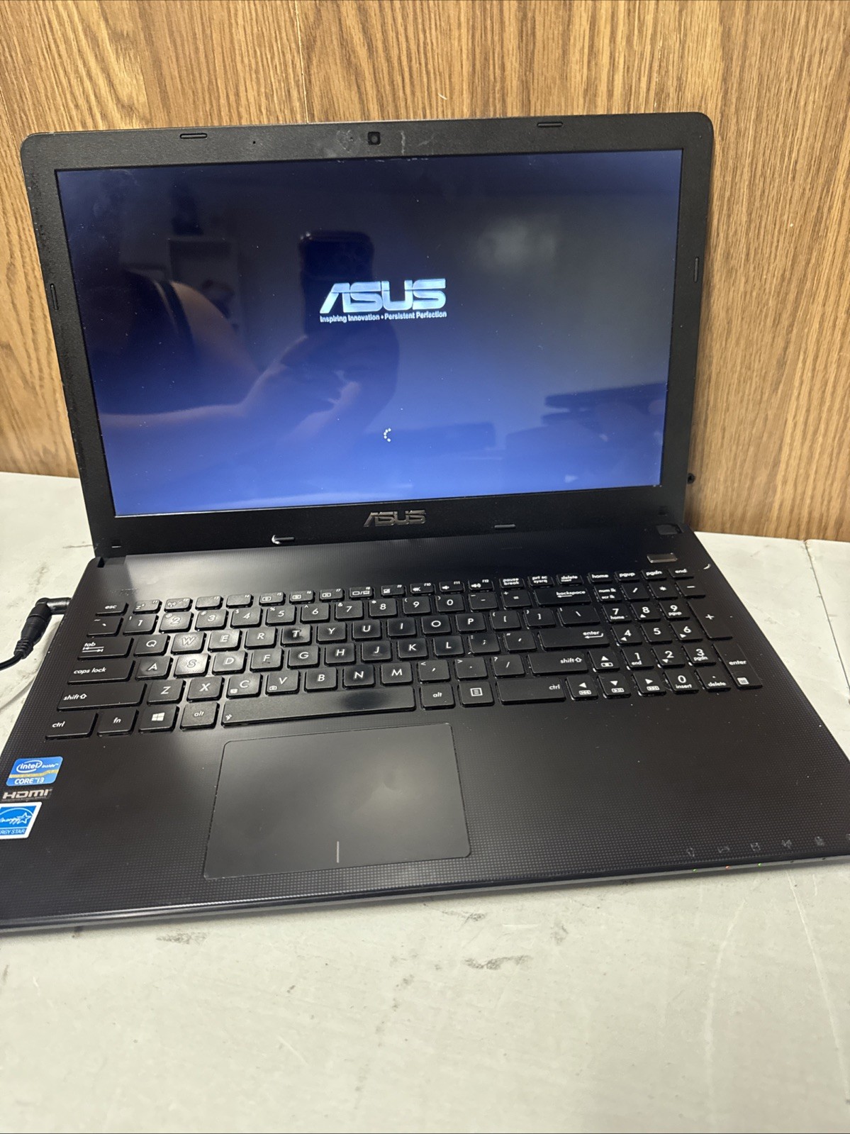 ASUS Laptop i3-3120M 4GB 500GB HDD – Turns On, Battery Dead, Issues AS-IS