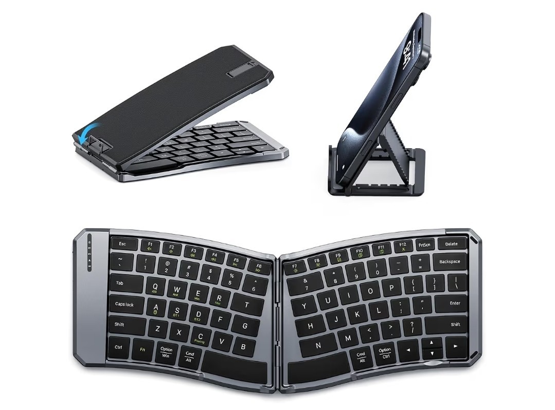 Ergonomic Folding wirless keyboard ( Phone not included) #268