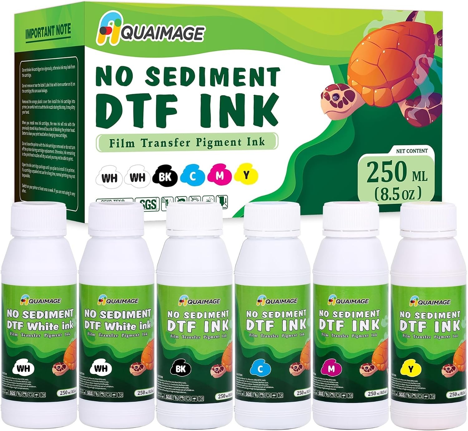 Sediment-Free Premium DTF Ink 1500ML dtf Transfer Ink for PET Film ET-8550, XP-1