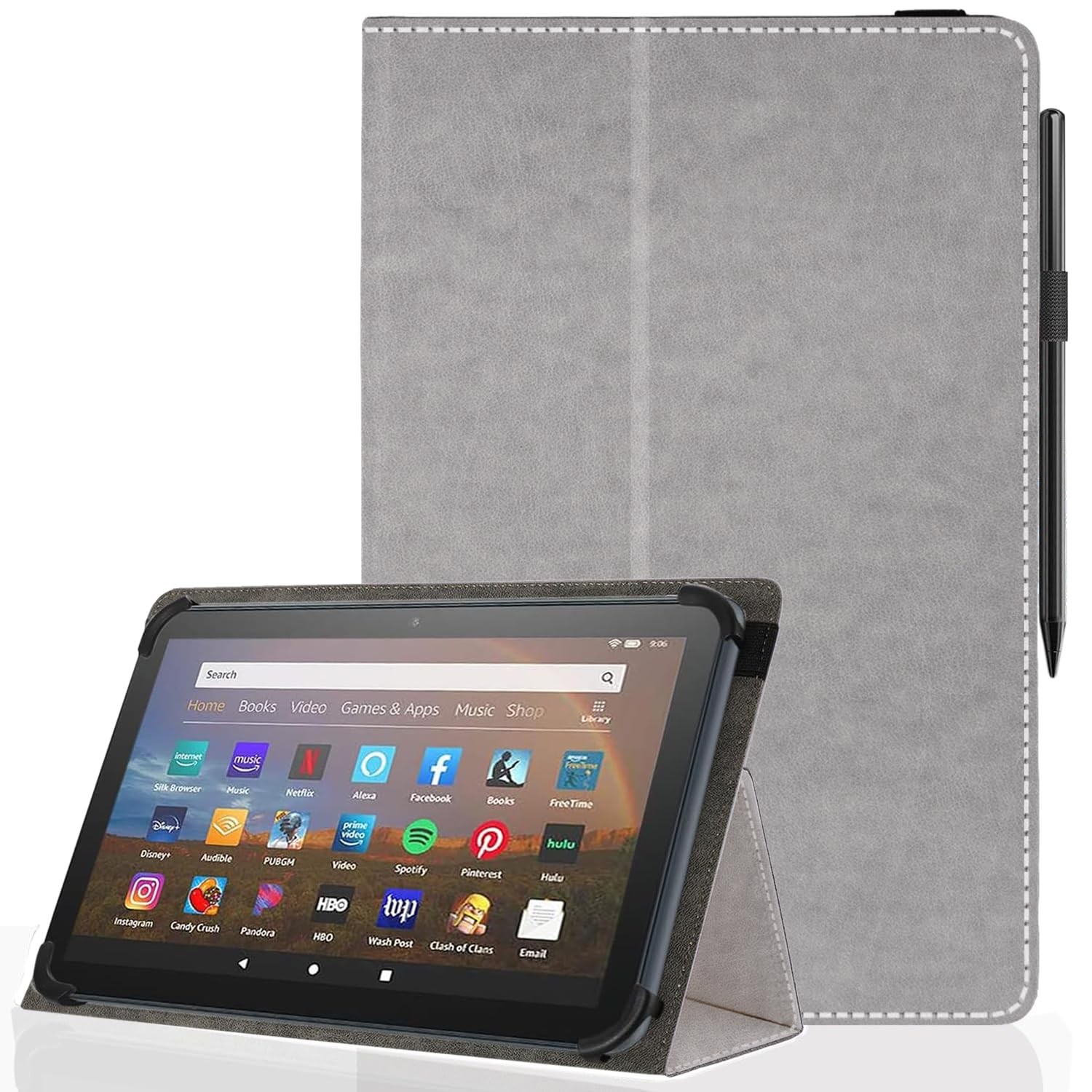 11 12 Inch Android Tablet Case,Slim Folding Stand Cover for 10.9" 11" 11.5" 1...