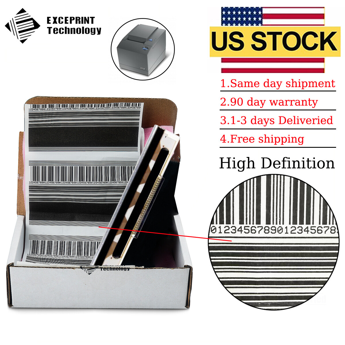 ✅ Printhead For IBM 4610-1NR 4610-1CR -1ND POS Receipt Printer 203dpi 50Y0096 ✅