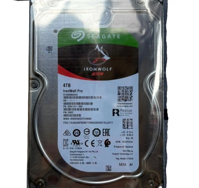 NEW for Seagate 4TB ST4000NE001 7200RPM IronWolf PRO NAS 256 MB 3.5" SATA HDD