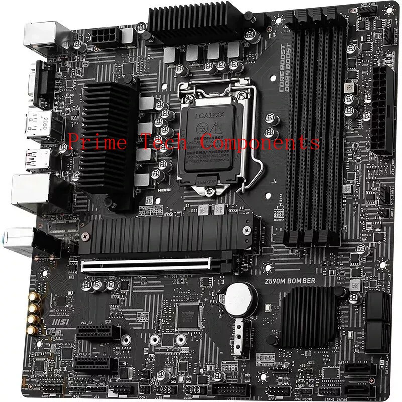 MSI Z590M BOMBER LGA 1200 Intel Z590 DDR4 HDMI+DP Micro ATX Intel Motherboard