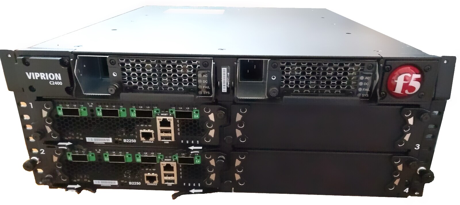 F5-VPR-LTM-C2400-AC Viprion 2400 w/ B2250 blades+ Best Bundle Lic,Wty Ver 16.1.x