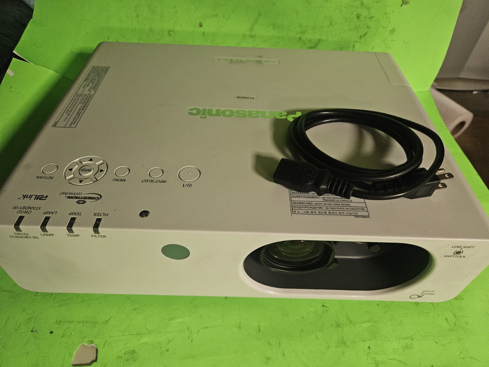 Panasonic PT-FW430U WXGA 3500 Lumens LCD Projector 3812h