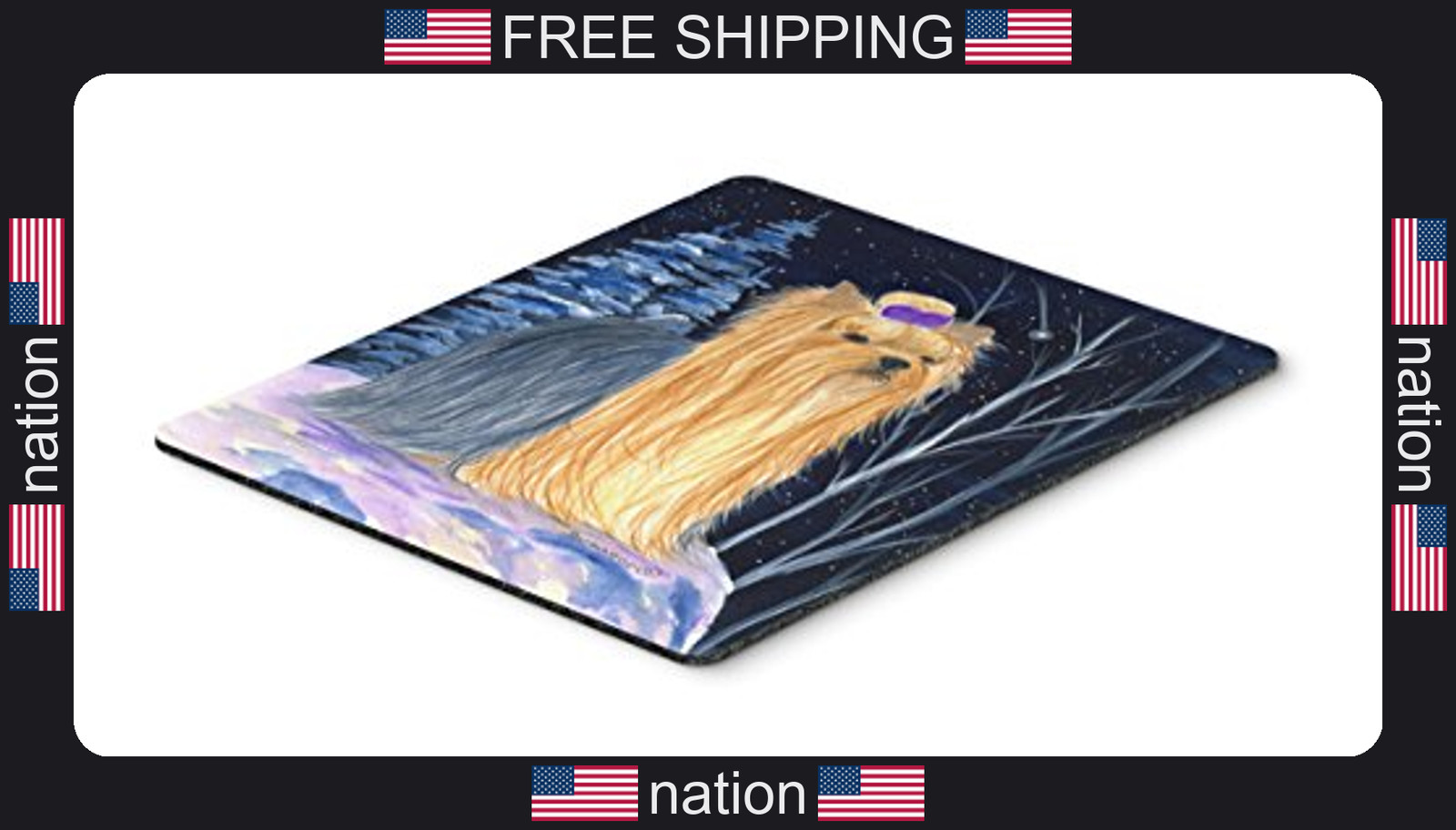 Caroline's Treasures SS8365MP "Starry Night Yorkie Mouse Pad, Hot Pad or