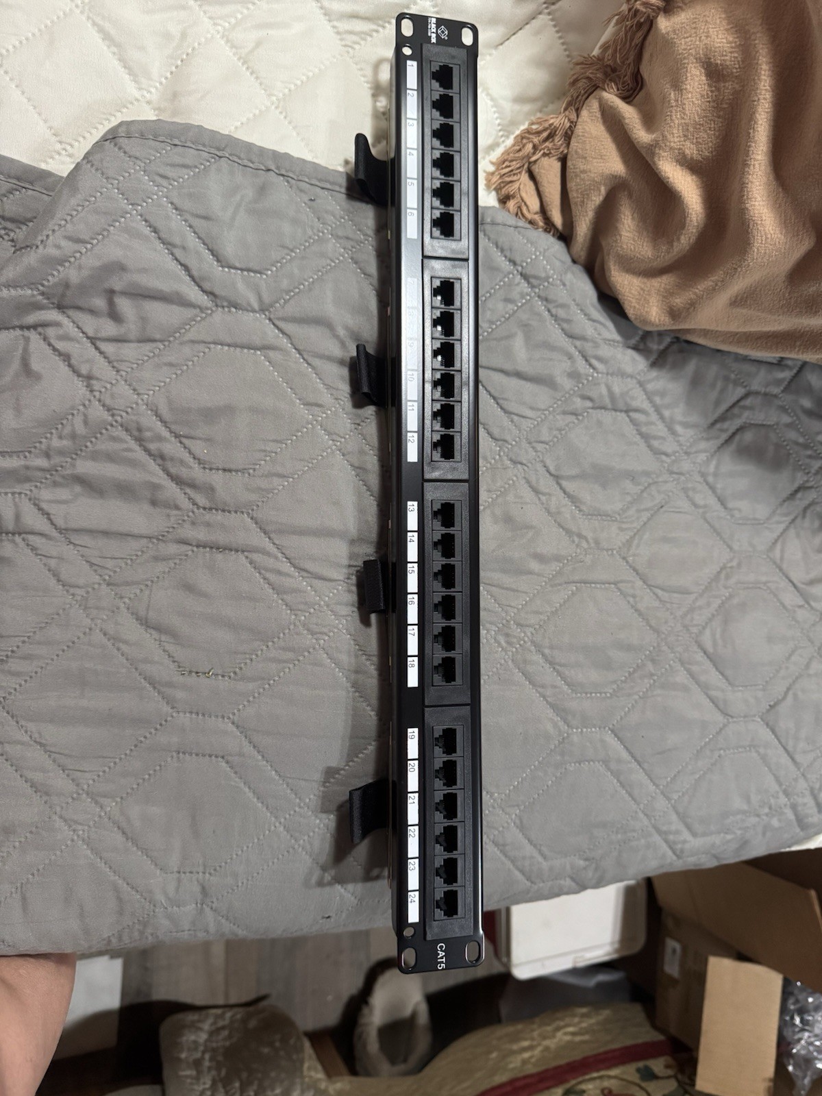 24 Port Black Box U Shield Cat 5 Panel JPMT152A