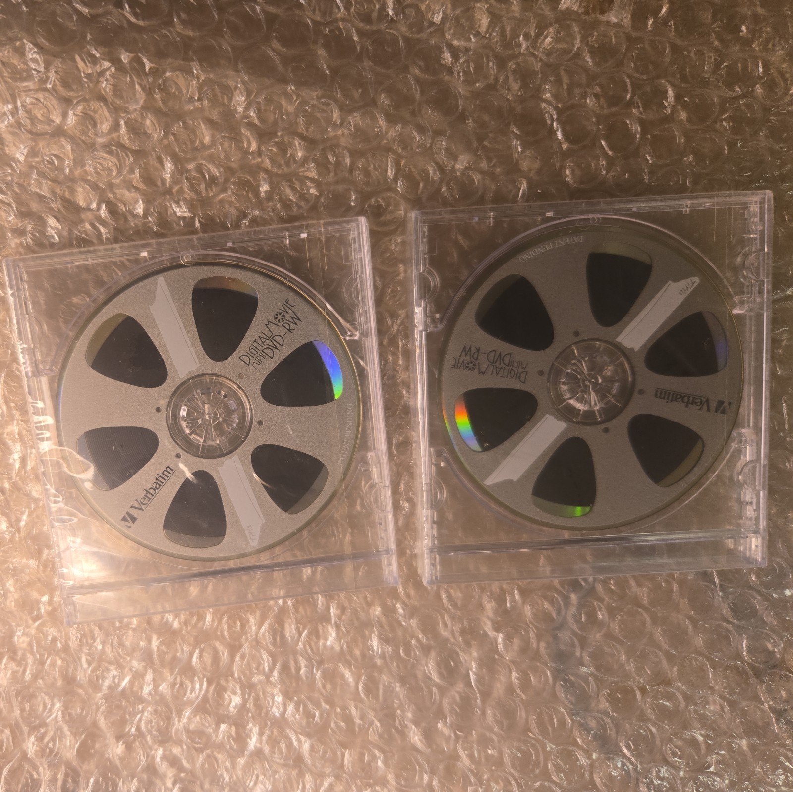 Pair of NEW Verbatim  4x Digital Movie Disc DVD-R, Disc 💿W jewel cases 