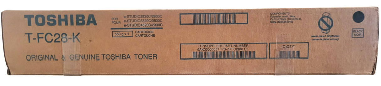 Toshiba T-FC28-K TFC28K Black Toner Cartridge New With Open Box